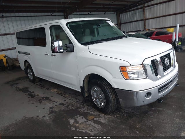 2019 Nissan Nv Passenger Nv3500 Hd Sl V8 მანქანა იყიდება აუქციონზე, vin: 5BZAF0AA7KN853107, აუქციონის ნომერი: 45018560