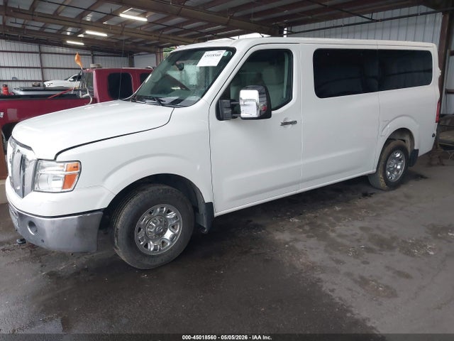 2019 Nissan Nv Passenger Nv3500 Hd Sl V8 მანქანა იყიდება აუქციონზე, vin: 5BZAF0AA7KN853107, აუქციონის ნომერი: 45018560