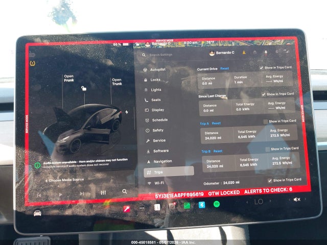 Продажа на аукционе авто 2023 Tesla Model 3 Rear-wheel Drive, vin: 5YJ3E1EA8PF695619, номер лота: 45018581