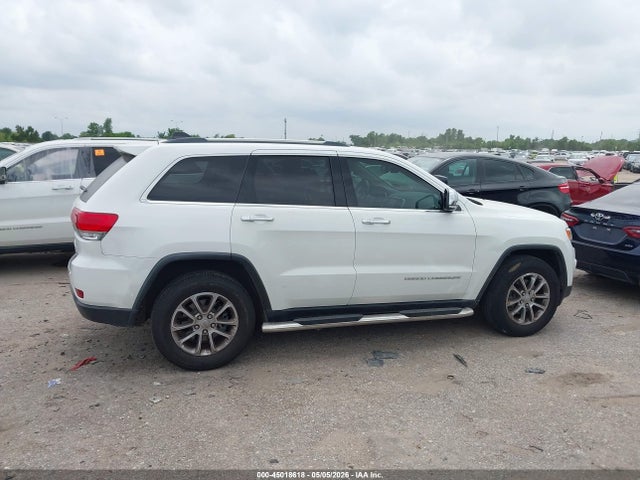 Продаж на аукціоні авто 2016 Jeep Grand Cherokee Limited, vin: 1C4RJEBG3GC352087, номер лоту: 45018618