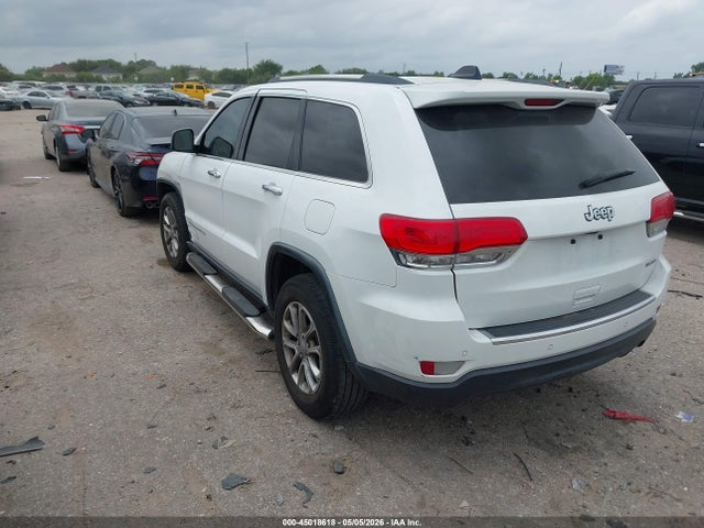 Продаж на аукціоні авто 2016 Jeep Grand Cherokee Limited, vin: 1C4RJEBG3GC352087, номер лоту: 45018618