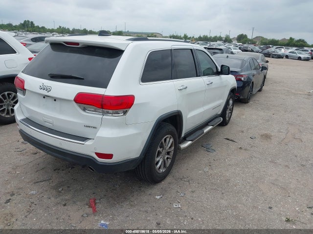 Продаж на аукціоні авто 2016 Jeep Grand Cherokee Limited, vin: 1C4RJEBG3GC352087, номер лоту: 45018618