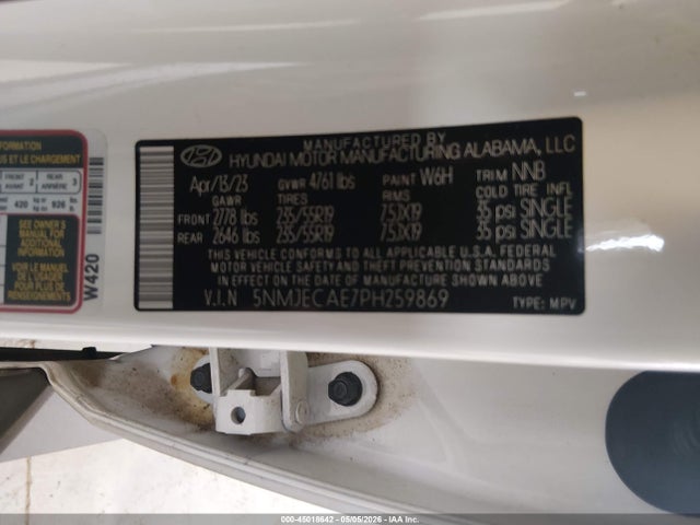 Hyundai Tucson Limited 2023 5NMJECAE7PH259869 Image 9