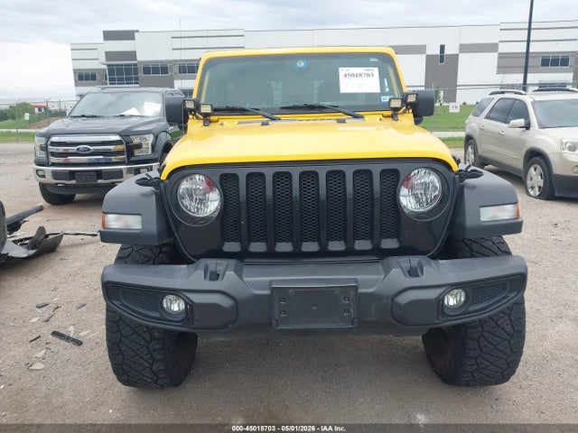 Продажа на аукционе авто 2021 Jeep Wrangler Unlimited Willys Sport 4x4, vin: 1C4HJXDG6MW764048, номер лота: 45018703