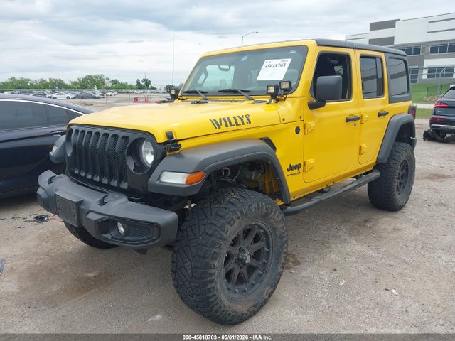 Продажа на аукционе авто 2021 Jeep Wrangler Unlimited Willys Sport 4x4, vin: 1C4HJXDG6MW764048, номер лота: 45018703