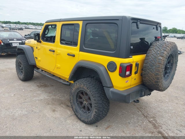 Продажа на аукционе авто 2021 Jeep Wrangler Unlimited Willys Sport 4x4, vin: 1C4HJXDG6MW764048, номер лота: 45018703