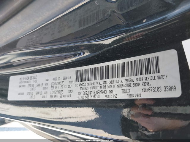 Продажа на аукционе авто 2018 Ram 2500 Tradesman  4x2 8' Box, vin: 3C6LR4AT6JG320043, номер лота: 45018860