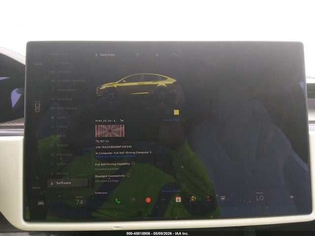 Aukcja sprzedaży 2022 Tesla Model X Plaid Tri Motor All-wheel Drive, vin: 7SAXCBE69NF330245, numer aukcji: 45018906