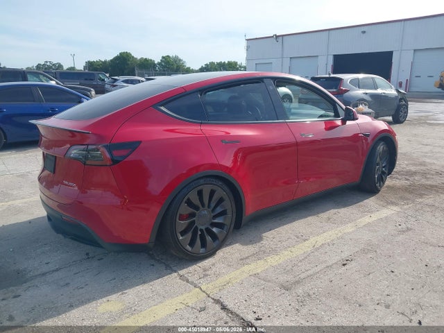 2022 Tesla Model Y Performance Dual Motor All-wheel Drive მანქანა იყიდება აუქციონზე, vin: 7SAYGDEF9NF537707, აუქციონის ნომერი: 45018947