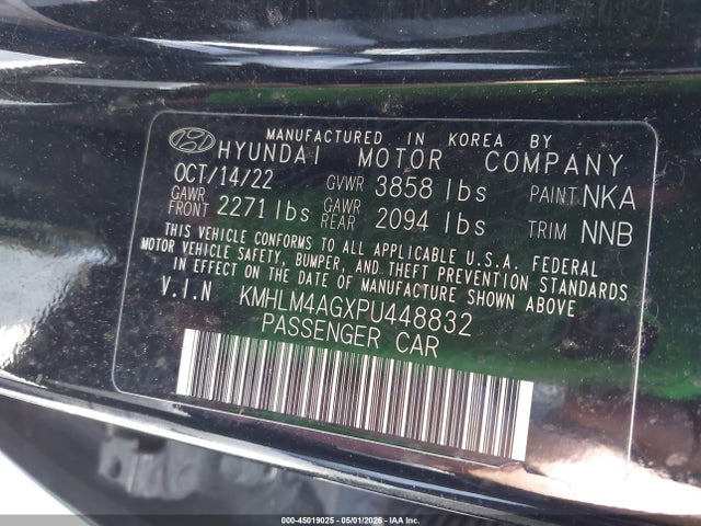 Hyundai ELANTRA SEL 2023 KMHLM4AGXPU448832 Image 9