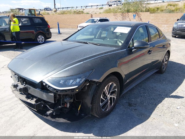 45019028 :رقم المزاد ، KMHL24JJ2MA030666 vin ، 2021 Hyundai Sonata Blue مزاد بيع