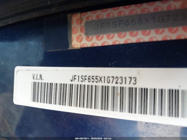 Aukcja sprzedaży 2001 Subaru Forester S, vin: JF1SF655X1G723173, numer aukcji: 45019071