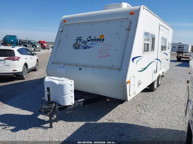Продаж на аукціоні авто 2002 Keystone Cabana Travel Trailer, vin: 4YDT2152923102757, номер лоту: 45019389