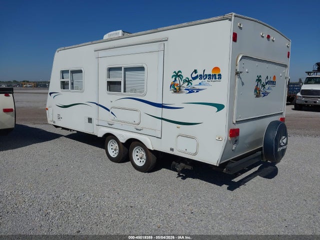 Продаж на аукціоні авто 2002 Keystone Cabana Travel Trailer, vin: 4YDT2152923102757, номер лоту: 45019389