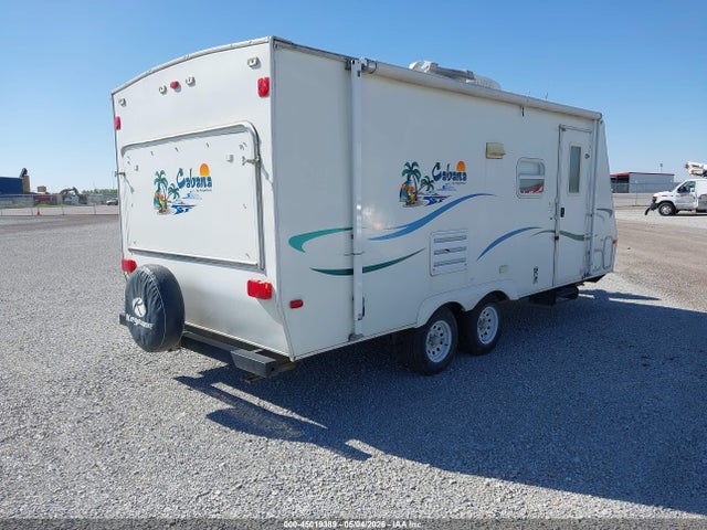 Продаж на аукціоні авто 2002 Keystone Cabana Travel Trailer, vin: 4YDT2152923102757, номер лоту: 45019389