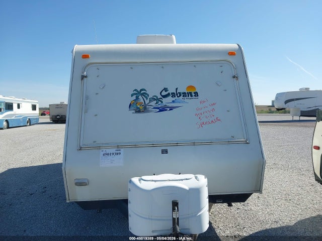 Продаж на аукціоні авто 2002 Keystone Cabana Travel Trailer, vin: 4YDT2152923102757, номер лоту: 45019389