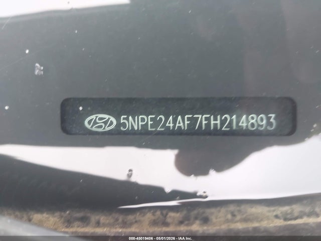 45019406 :رقم المزاد ، 5NPE24AF7FH214893 vin ، 2015 Hyundai Sonata Se مزاد بيع