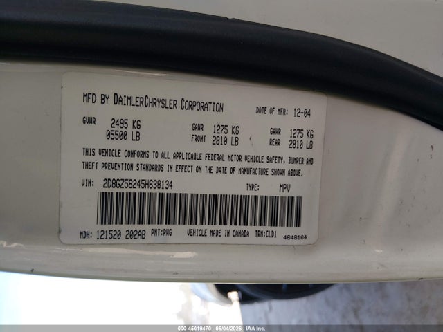 Продаж на аукціоні авто 2005 Dodge Magnum Rt, vin: 2D8GZ58245H638134, номер лоту: 45019470