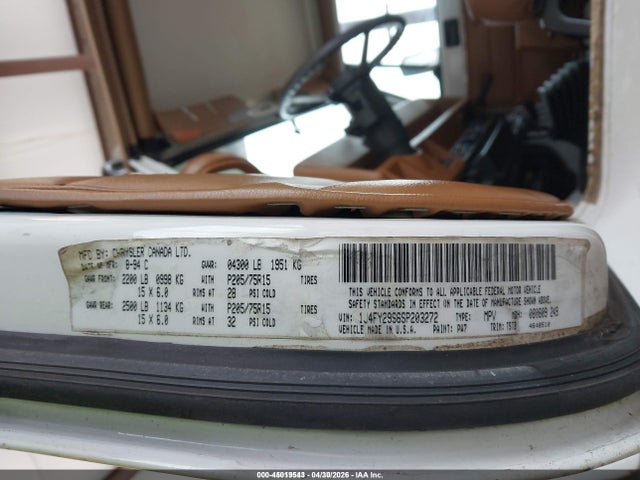 45019543 :رقم المزاد ، 1J4FY29S6SP203272 vin ، 1995 Jeep Wrangler / Yj Se مزاد بيع