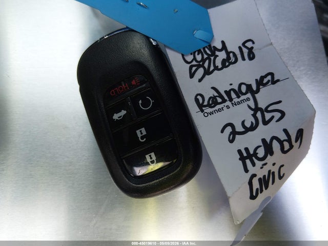 2025 Honda Civic Sport მანქანა იყიდება აუქციონზე, vin: 2HGFE2F53SH589121, აუქციონის ნომერი: 45019610
