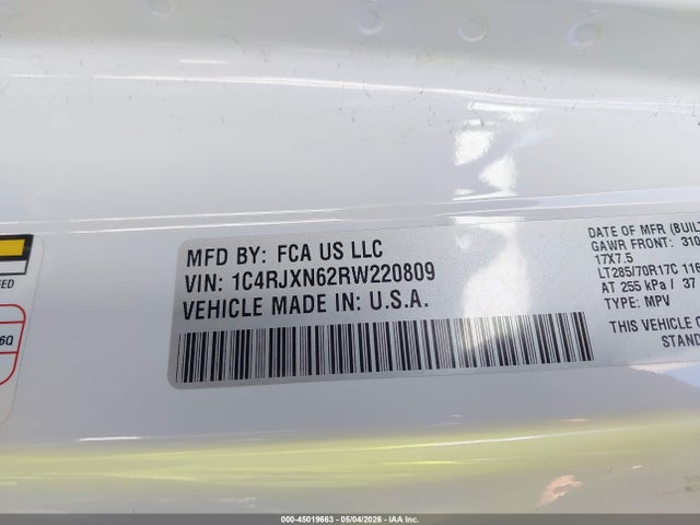 Продажа на аукционе авто 2024 Jeep Wrangler 4xe Willys 4xe, vin: 1C4RJXN62RW220809, номер лота: 45019663