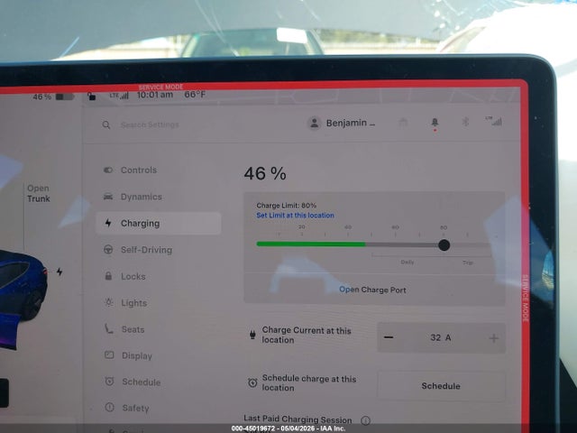 2019 Tesla Model 3 მანქანა იყიდება აუქციონზე, vin: 5YJ3E1EA1KF480320, აუქციონის ნომერი: 45019672