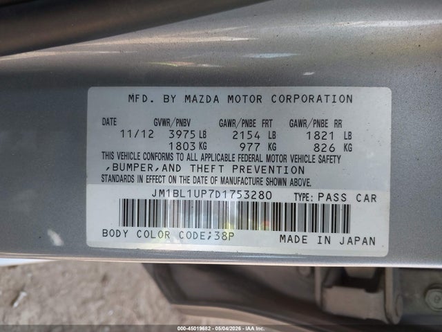 Продаж на аукціоні авто 2013 Mazda Mazda3 I Sport, vin: JM1BL1UP7D1753280, номер лоту: 45019682