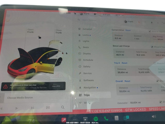 Продаж на аукціоні авто 2022 Tesla Model 3 Long Range Dual Motor All-wheel Drive, vin: 5YJ3E1EB4NF109908, номер лоту: 45019961