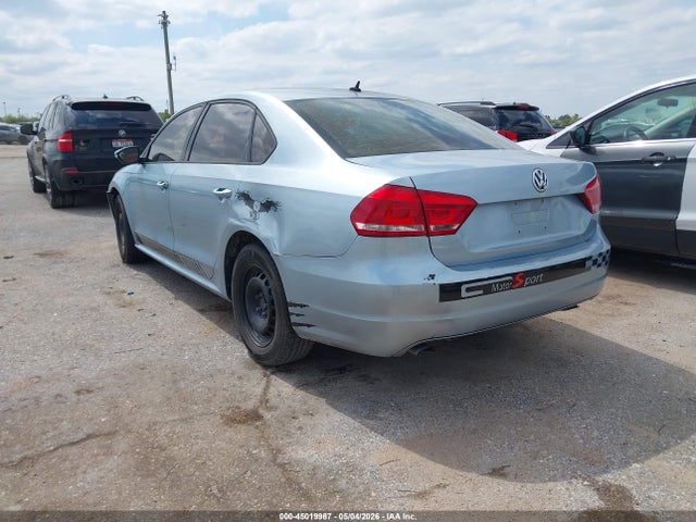 45019967 :رقم المزاد ، 1VWAP7A39CC090136 vin ، 2012 Volkswagen Passat 2.5l S مزاد بيع