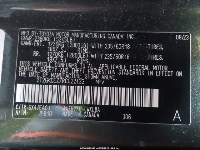 Aukcja sprzedaży 2024 Lexus Nx 350h Premium, vin: 2T2GKCEZ7RC022433, numer aukcji: 45019992