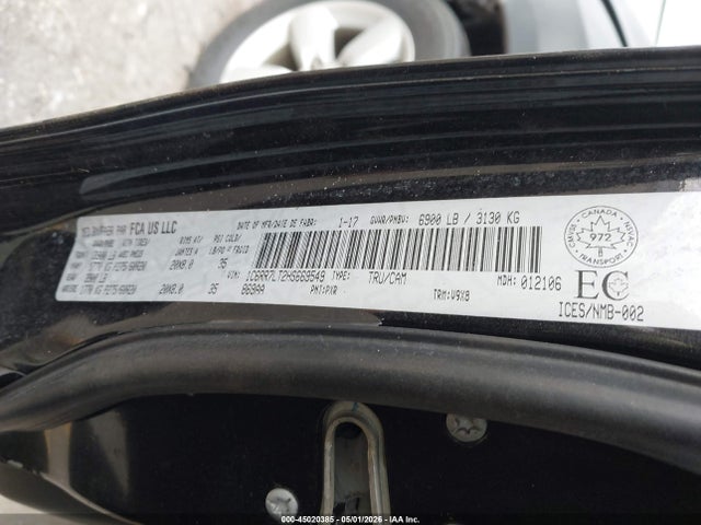 2017 Ram 1500 Slt მანქანა იყიდება აუქციონზე, vin: 1C6RR7LT2HS669549, აუქციონის ნომერი: 45020385