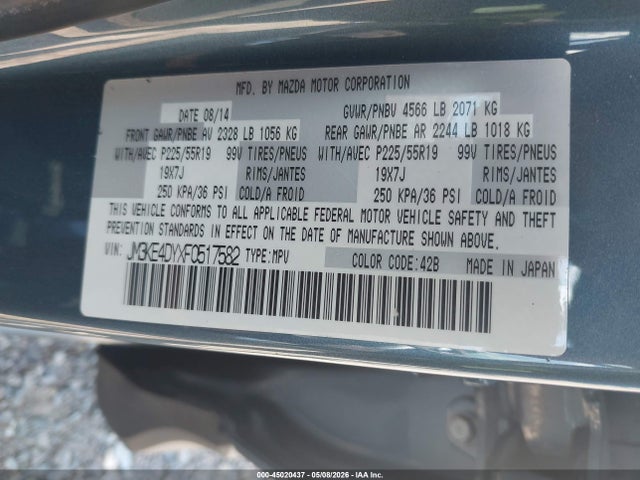 JM3KE4DYXF0517582 Mazda Cx-5 Grand Touring