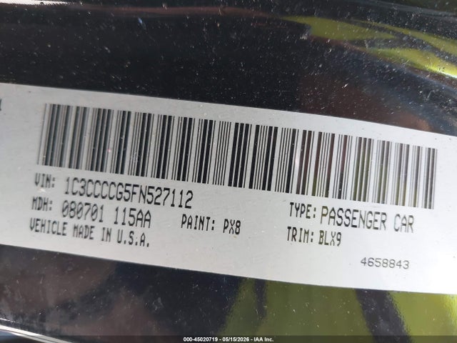 Aukcja sprzedaży 2015 Chrysler 200 C, vin: 1C3CCCCG5FN527112, numer aukcji: 45020719