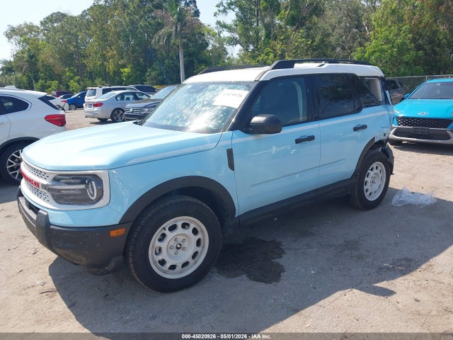 2025 Ford Bronco Sport Heritage მანქანა იყიდება აუქციონზე, vin: 3FMCR9GN7SRF35947, აუქციონის ნომერი: 45020926