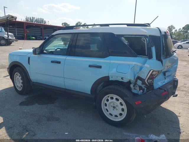 2025 Ford Bronco Sport Heritage მანქანა იყიდება აუქციონზე, vin: 3FMCR9GN7SRF35947, აუქციონის ნომერი: 45020926