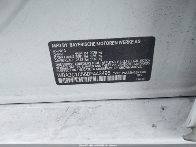 Продаж на аукціоні авто 2013 Bmw 328i, vin: WBA3C1C56DF443495, номер лоту: 45021079