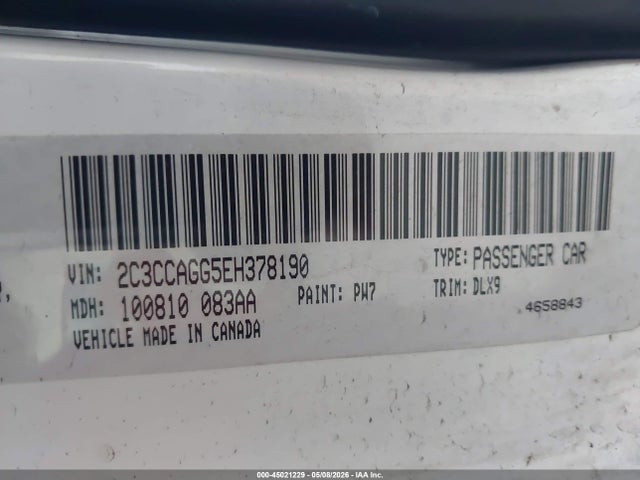 45021229 :رقم المزاد ، 2C3CCAGG5EH378190 vin ، 2014 Chrysler 300 300s مزاد بيع