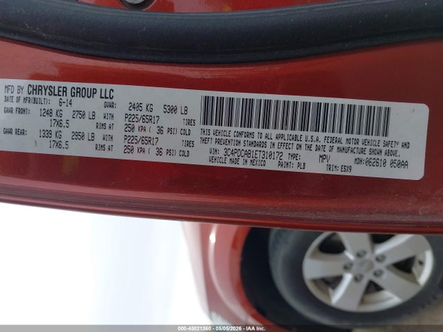 Dodge JOURNEY SE 2014 3C4PDCAB1ET310172 Image 9