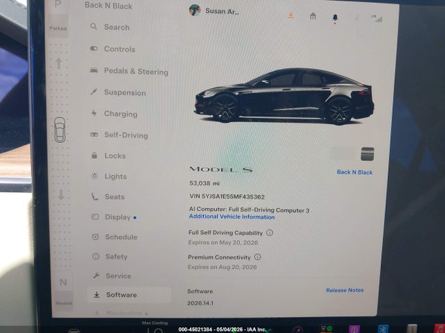 Aukcja sprzedaży 2021 Tesla Model S Long Range Dual Motor All-wheel Drive, vin: 5YJSA1E55MF435362, numer aukcji: 45021384