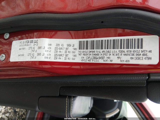 Продаж на аукціоні авто 2016 Jeep Cherokee Latitude, vin: 1C4PJLCB8GW184587, номер лоту: 45021446