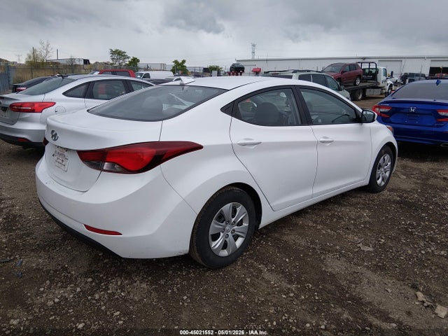 Aukcja sprzedaży 2016 Hyundai Elantra Se, vin: 5NPDH4AE0GH786018, numer aukcji: 45021552