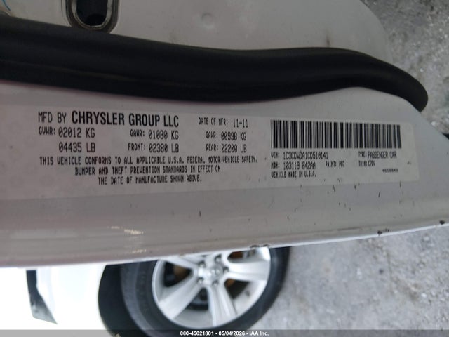 Продаж на аукціоні авто 2012 Dodge Caliber Sxt, vin: 1C3CDWDA1CD510141, номер лоту: 45021801
