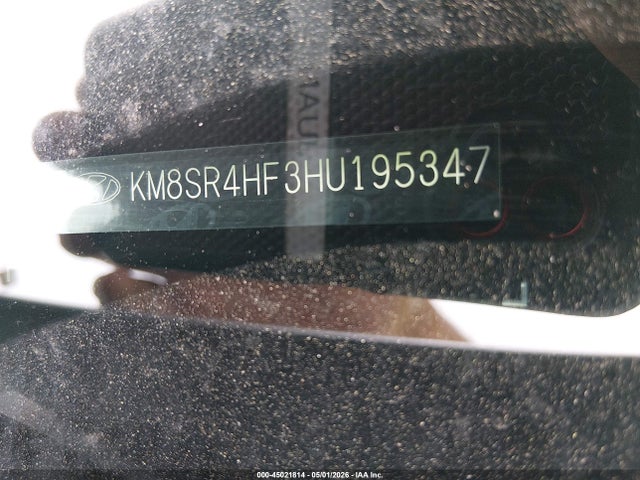 Продаж на аукціоні авто 2017 Hyundai Santa Fe Limited Ultimate, vin: KM8SR4HF3HU195347, номер лоту: 45021814