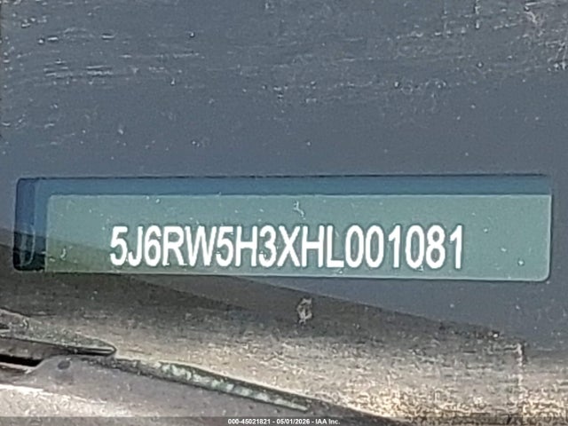 5J6RW5H3XHL001081 Honda CR-V LX