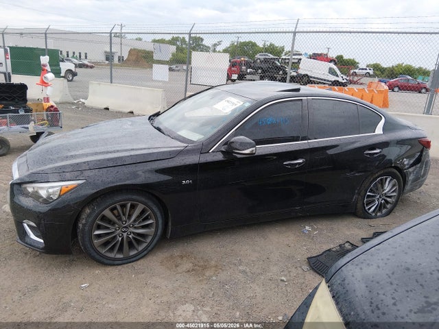 Продажа на аукционе авто 2018 Infiniti Q50 3.0t Luxe, vin: JN1EV7AP8JM591879, номер лота: 45021915
