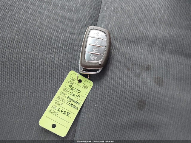 Aukcja sprzedaży 2019 Hyundai Tucson Sel, vin: KM8J33AL0KU902628, numer aukcji: 45022099