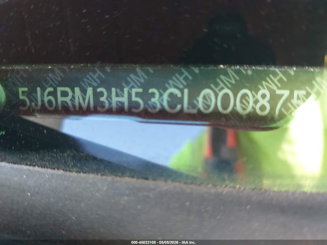 45022108 :رقم المزاد ، 5J6RM3H53CL000875 vin ، 2012 Honda Cr-v Ex مزاد بيع