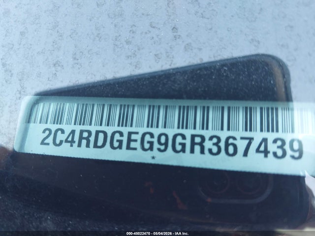 Продажа на аукционе авто 2016 Dodge Grand Caravan R/t, vin: 2C4RDGEG9GR367439, номер лота: 45022470