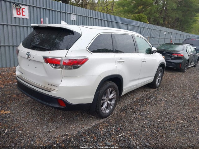 2015 Toyota Highlander Xle V6 მანქანა იყიდება აუქციონზე, vin: 5TDJKRFH2FS167823, აუქციონის ნომერი: 45022472