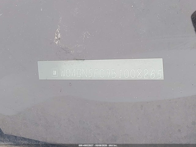 45022827 :رقم المزاد ، W04GN5EC9B1008265 vin ، 2011 Buick Regal Cxl Russelsheim مزاد بيع